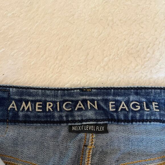 American Eagle Jeans Mens Slim 29x30 Next Level Flex Denim Skinny Distressed - Picture 3 of 9
